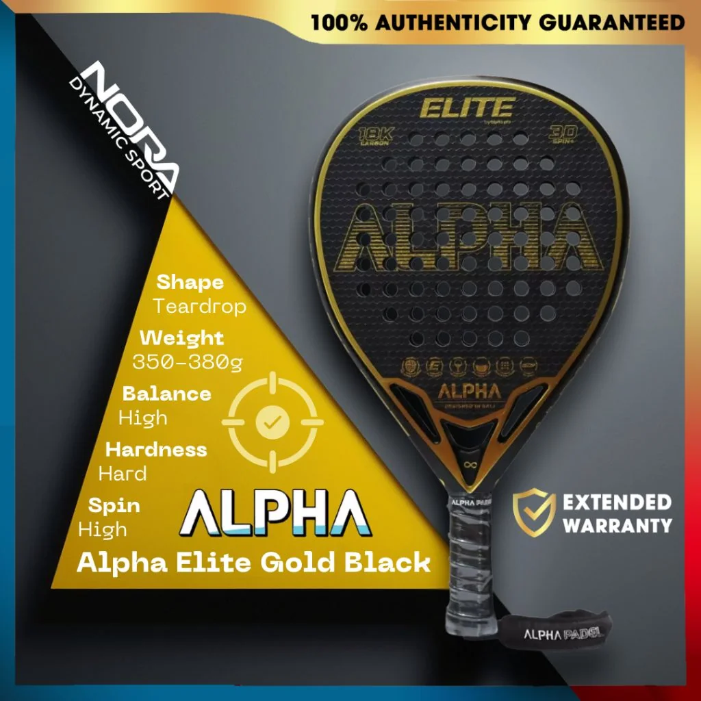 Alpha Elite Gold Black Raket Padel s