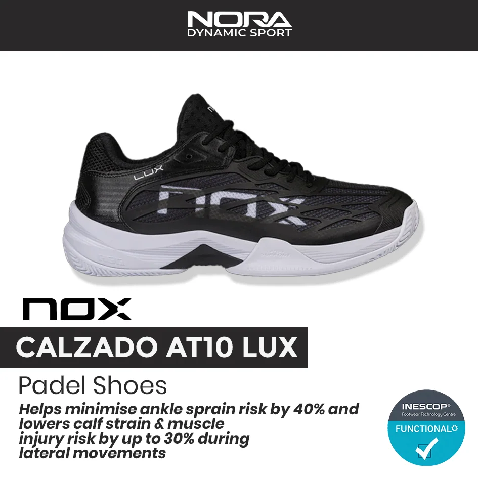 Nox Calzado AT10 Luxury Series Black/White Padel Shoes